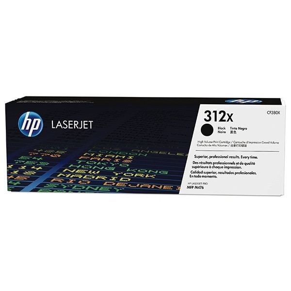 HP 312X (CF380X) toner haute capacité (d'origine) - noir 054784 - 1
