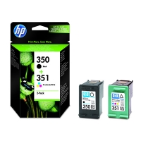 HP 350 + HP 351 (SD412EE) pack double cartouche d'encre (d'origine) - noir et couleur 044156