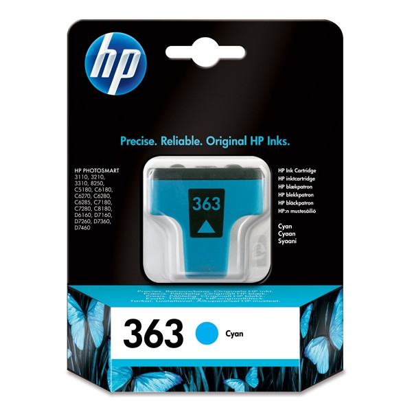 HP 363 (C8771EE) cartouche d'encre (d'origine) - cyan 031775 - 1