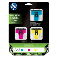 HP 363 (CB333EE) multipack cyan/magenta/jaune (d'origine) 044440