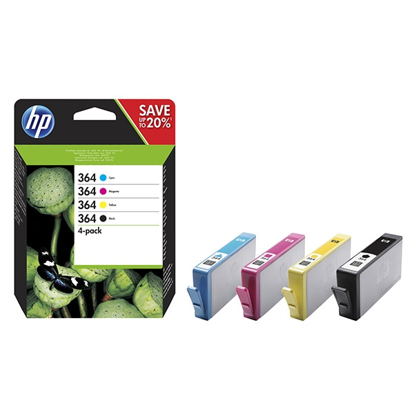 HP 364 (N9J73AE) multipack noir/cyan/magenta/jaune (d'origine) 044520 - 1