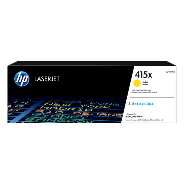HP 415X (W2032X) toner haute capacité (d'origine) - jaune 055444 - 1