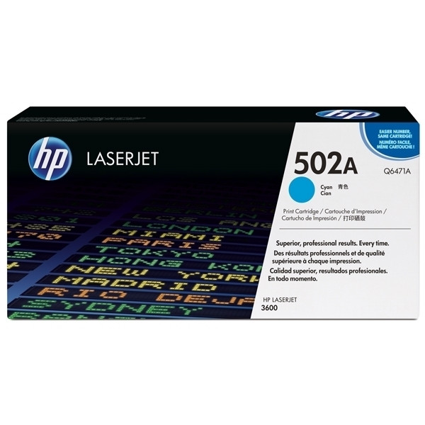 HP 502A (Q6471A) toner (d'origine) - cyan 039585 - 1