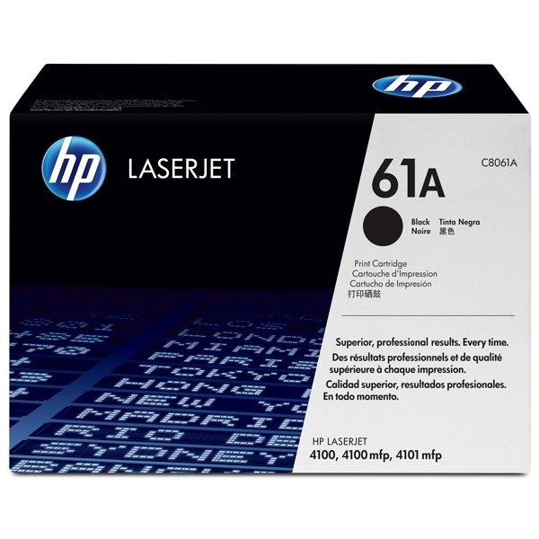 HP 61A (C8061A) toner (d'origine) - noir 033010 - 1