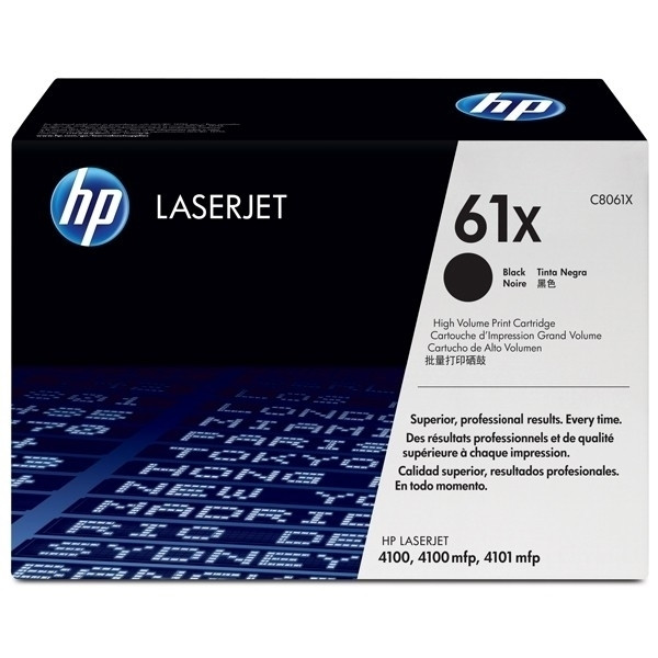 HP 61X (C8061D) pack double toner haute capacité (d'origine) - noir 054098 - 1