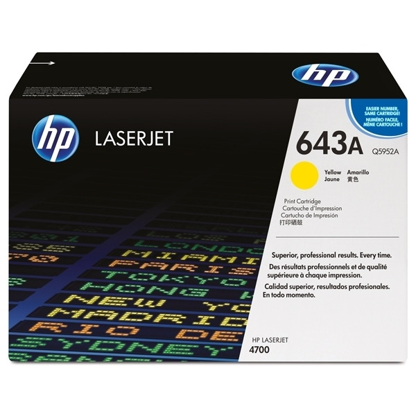 HP 643A (Q5952A de) toner (d'origine) - jaune 039625 - 1