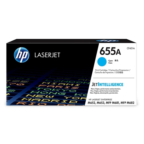 HP 655A (CF451A) toner (d'origine) - cyan 055160 - 1