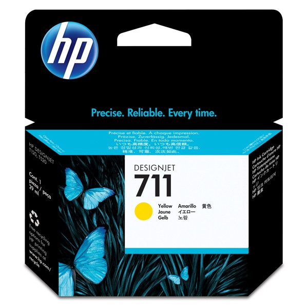HP 711 (CZ132A) cartouche d'encre (d'origine) - jaune 044200 - 1