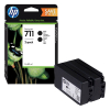 HP 711 (P2V31A) multipack noir 2 pièces (d&#039;origine) 055296