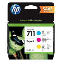 HP 711 (P2V32A) multipack (d'origine) - cyan/magenta/jaune 055298