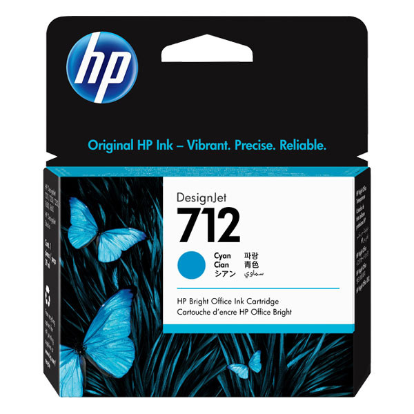 HP 712 (3ED67A) cartouche d'encre (d'origine) - cyan 093108 - 1