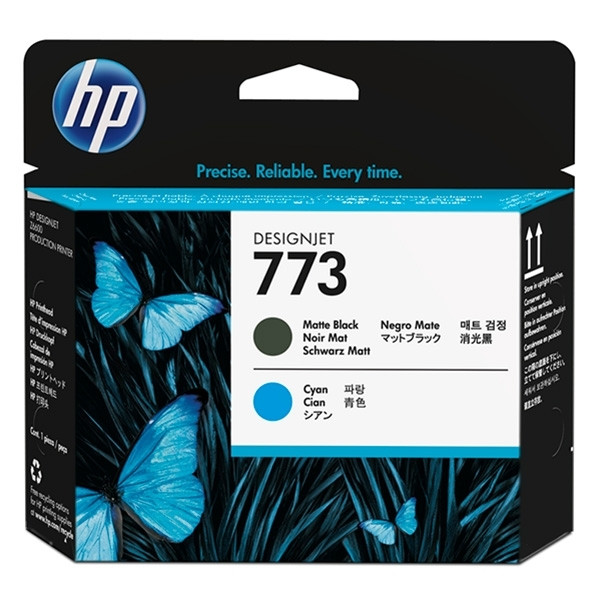 HP 773C (C1Q20A) tête d'impression noir mat et cyan (d'origine) 044368 - 1