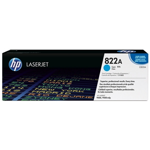 HP 822A (C8551A) toner cyan (d'origine) 039390 - 1