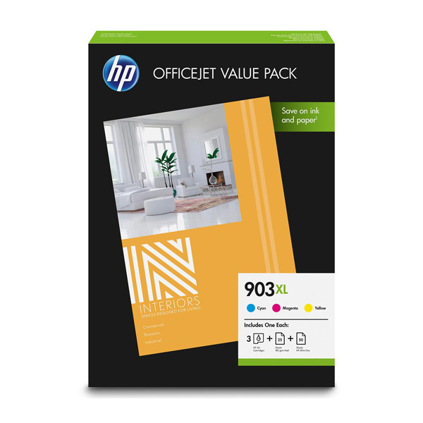 HP 903XL (1CC20AE) multipack cyan/magenta/jaune (d'origine) 055278 - 1