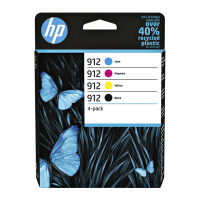 HP 912 (6ZC74AE) multipack (d'origine) - noir/cyan/magenta/jaune 044716
