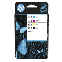 HP 933/932 (6ZC71AE) multipack noir/cyan/magenta/jaune (d'origine) 044712