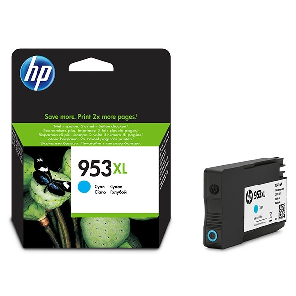HP 953XL (F6U16AE) cartouche d'encre haute capacité (d'origine) - cyan 044538 - 1