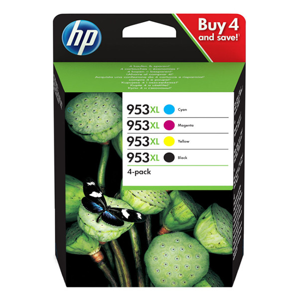 HP 953 XL (3HZ52AE) multipack noir/cyan/magenta/jaune (d'origine) 055370 - 1