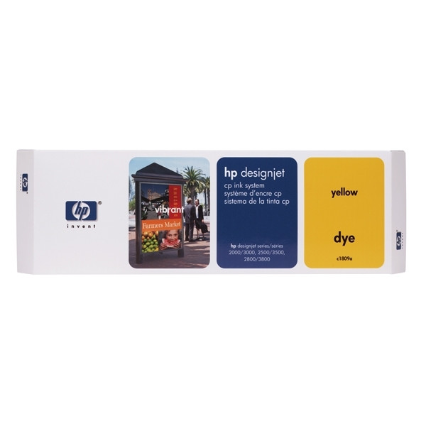 HP C1809A système d'encre jaune (non résistant aux UV) (d'origine) 030180 - 1