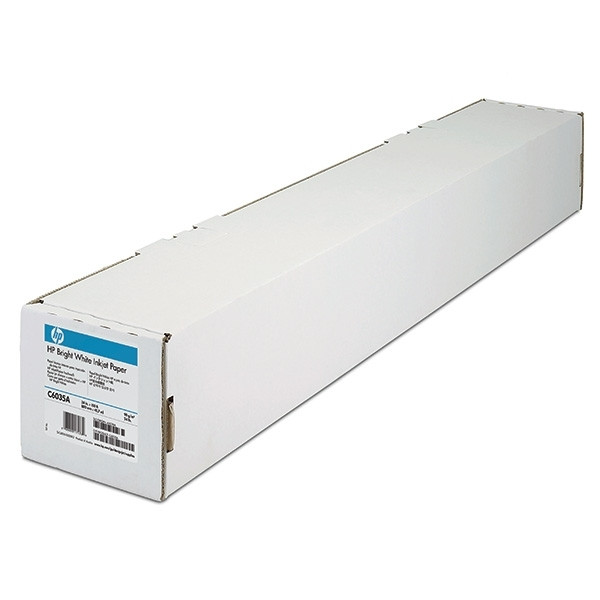 HP C6035A rouleau de papier jet d'encre 610 mm (24 pouces) x 45,7 m (90 g/m²) - blanc brillant 151016 - 1