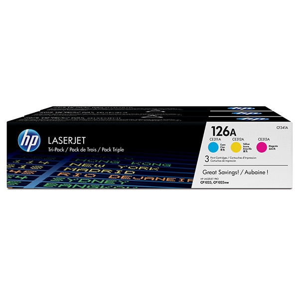 HP CF341A multipack (d'origine) - cyan/magenta/jaune 054094 - 1