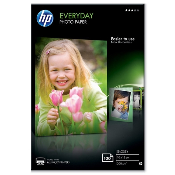 HP CR757A Everyday Glossy papier photo 200 g/m² 10 x 15 cm (100 feuilles) 064972 - 1