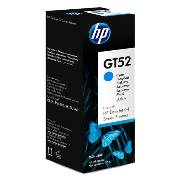 HP GT52 (M0H54AE) réservoir d'encre (d'origine) - cyan 030690 - 1