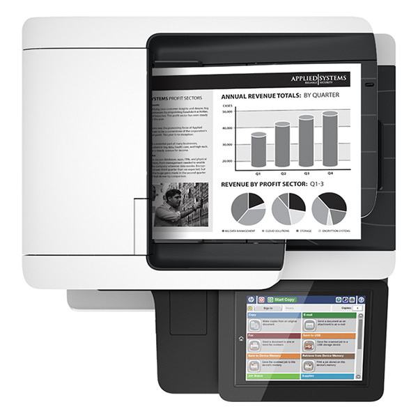 HP LaserJet Enterprise Flow MFP M527c imprimante laser multifonction A4 noir et blanc (4 en 1) 841231 - 3