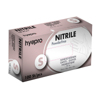 HY@PRO Medial gants en nitrile sans poudre S (6,2 grammes, 30 cm, 100 pièces) - bleu SHY00010