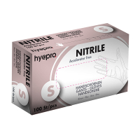 HY@PRO Medical Accelerator Free gants en nitrile sans poudre S (3,5 grammes, 24 cm, 100 pièces) - bleu SHY00020