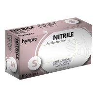 HY@PRO Medical Accelerator Free gants en nitrile sans poudre S (3,5 grammes, 24 cm, 200 pièces) - bleu SHY00028