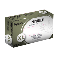 HY@PRO Medical Accelerator Free gants en nitrile sans poudre XL (3,5 grammes, 24 cm, 100 pièces) - bleu SHY00026