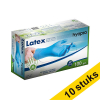 Offre : 10 x HY@PRO gants en latex M poudrés (5,4 grammes, 24 cm, 100 pièces) - bleu SHY00199 - 1
