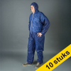 Offre : 10x HY@PRO combinaison antistatique non tissée avec fermeture et capuche L (1 pièce) - bleu SHY00782 - 1