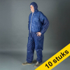 Offre : 10x HY@PRO combinaison antistatique non tissée revêtu de PE avec capuche XXL (1 pièce) - bleu SHY00812 - 1