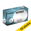 Offre : 10x HY@PRO gants en nitrile sans poudre L (3,5 grammes, 24 cm, 150 pièces) - bleu SHY00007 - 1