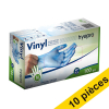 Offre : 10x HY@PRO gants en vinyle poudrés M (4,5 grammes, 24 cm, 100 pièces) - bleu SHY00239 - 1
