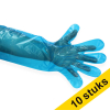 Offre : 10x HY@PRO gants sans poudre en PEBD taille standard (3 grammes, 50 cm, 100 pièces) - bleu SHY00275 - 1