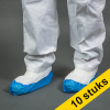 Offre : 10x HY@PRO non-tissé/CPE couvre-chaussures antidérapants (50 pièces) - blanc/bleu SHY00558 - 1
