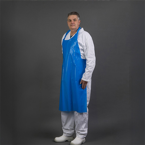 HY@PRO PE tablier uni 80 x 136 cm 50µ (50 pièces) - bleu SHY00627 - 1