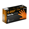 HY@PRO Q Grip Tyre gants en nitrile sans poudre M (24 cm, 50 pièces) - orange SHY00146 - 1