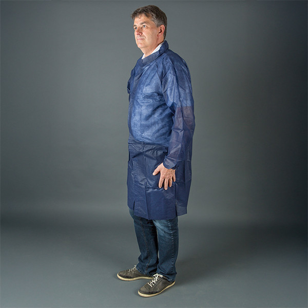 HY@PRO blouse antistatique non tissée avec fermeture à scratch XXXL (1 pièce) - bleu SHY00731 - 1