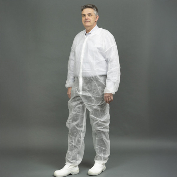 HY@PRO combinaison non tissée sans capuche XXXL (1 pièce) - blanc SHY00757 - 1