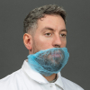 HY@PRO couvre-barbe non tissé avec 2 élastiques d'oreille (45 cm, 100 pièces) - bleu SHY00484 - 1