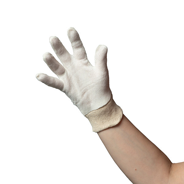HY@PRO gants en coton à taille unique ourlés (29 cm, 10 paires) SHY00322 - 1