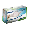 HY@PRO gants en latex poudrés M (5 grammes, 24 cm, 100 pièces) - blanc