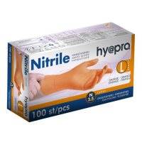 HY@PRO gants en nitrile sans poudre L (3,5 grammes, 24 cm, 100 pièces) - orange SHY00106