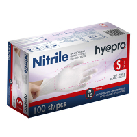 HY@PRO gants en nitrile sans poudre S (3,5 grammes, 24 cm, 100 pièces) - blanc SHY00056