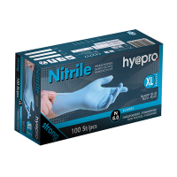 HY@PRO gants en nitrile sans poudre XL (6 grammes, 24 cm, 100 pièces) - bleu SHY00134