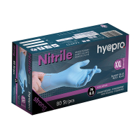 HY@PRO gants en nitrile sans poudre XXL (6 grammes, 24 cm, 100 pièces) - bleu SHY00136